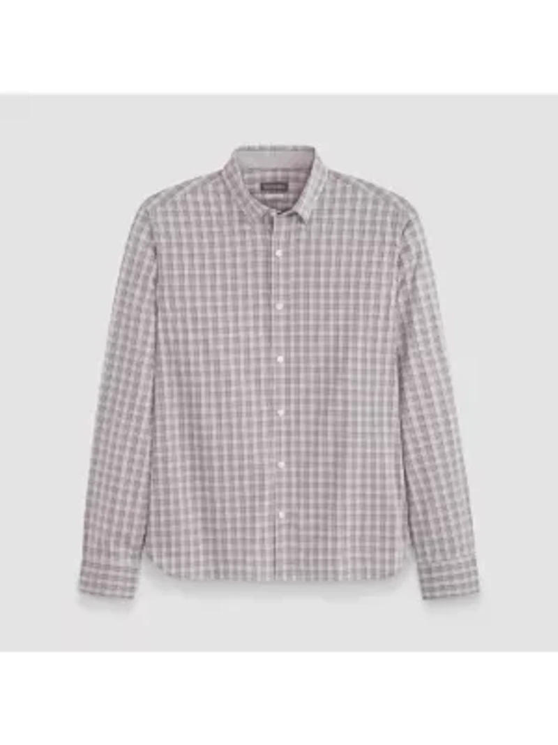 Cronbie Long Sleeve Stainshield Tattersall Shirt