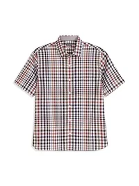 Folsen Stainshield Short Sleeve Tattersall Shirt