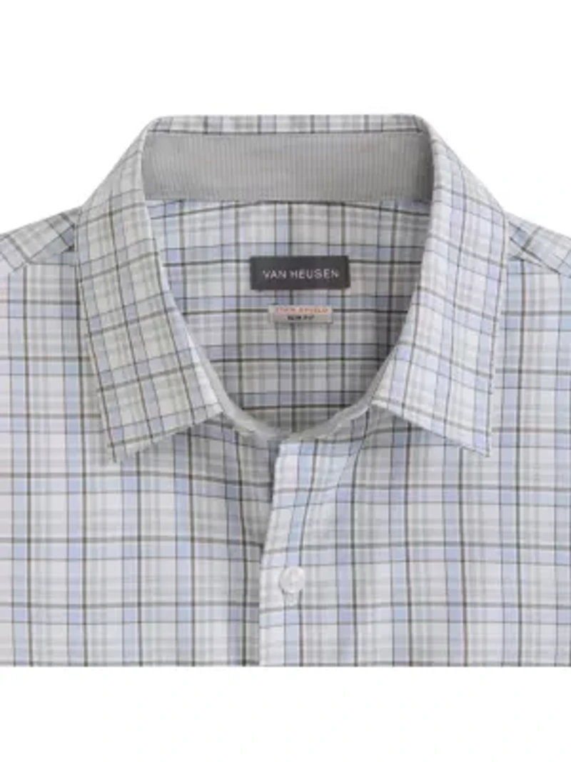 Folsen Stainshield Short Sleeve Plaid Shirt