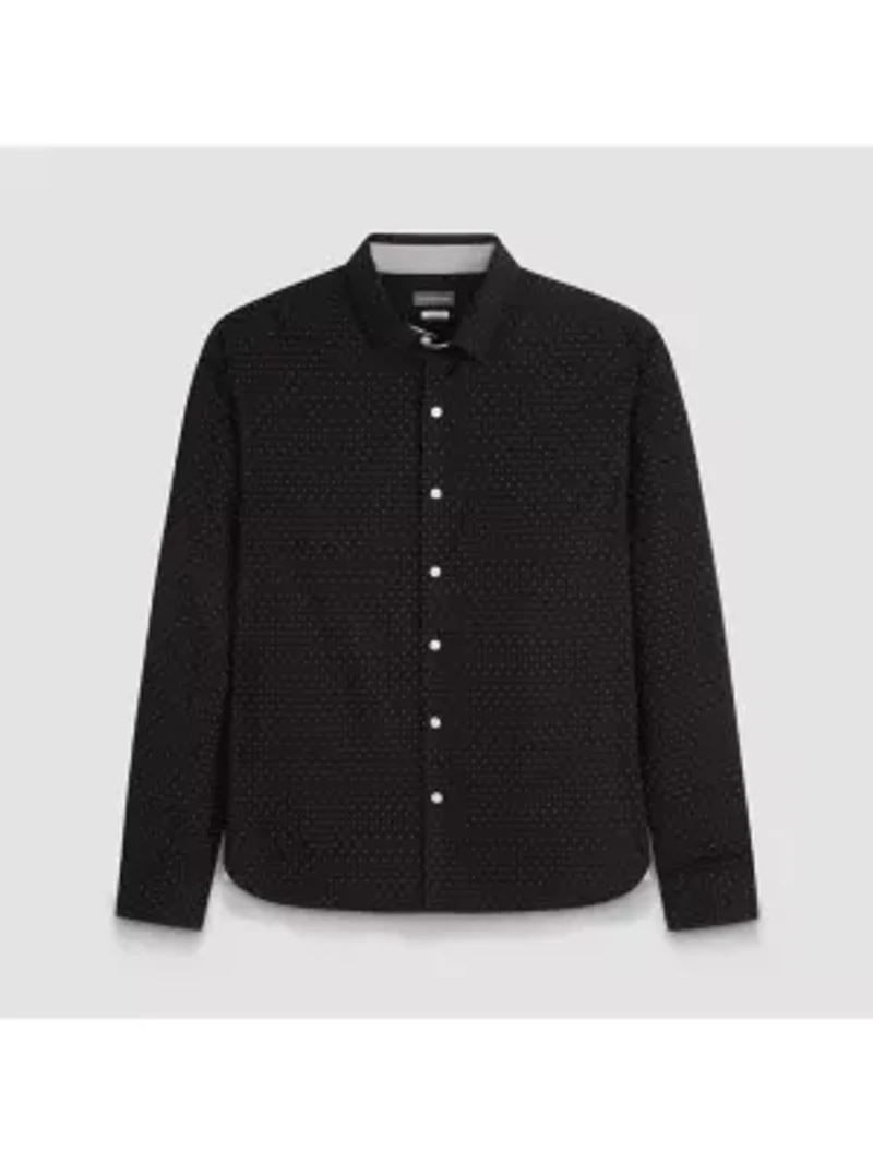 Cronbie Long Sleeve Stainshield Dot Shirt