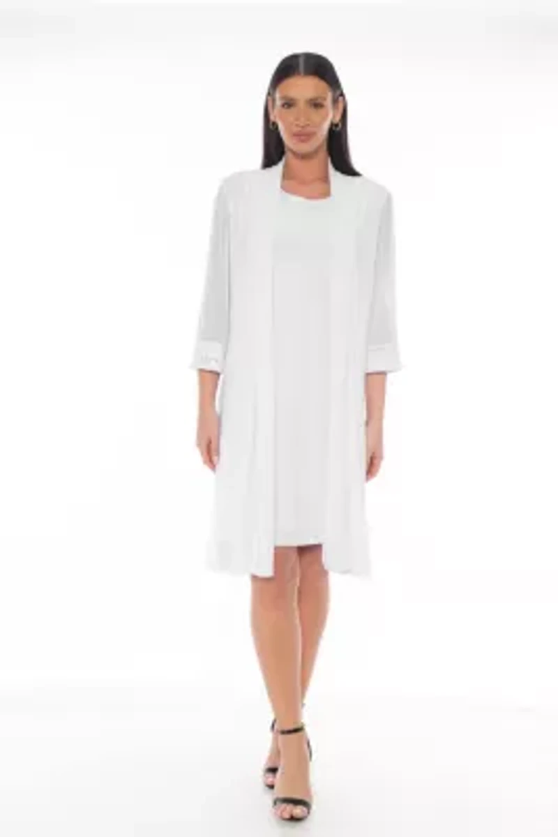 2Pc Set ITY Dress & JKT W Combo Power Mesh