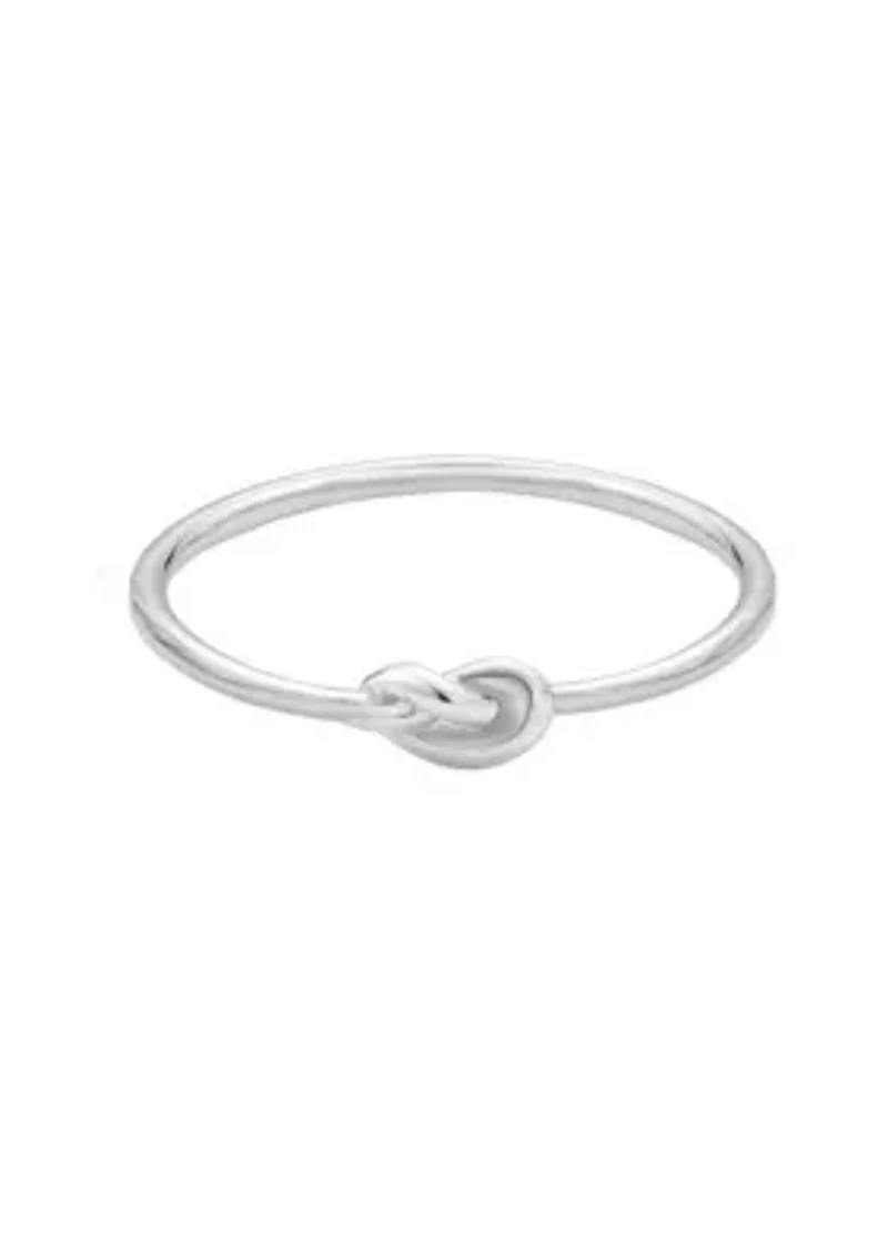 .925 Sterling Silver Dainty Knot Ring