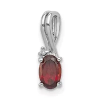 1/2 ct. t.w. Sky Blue Topaz and 0.004 ct. t.w. Diamond Pendant in Rhodium-plated Sterling Silver