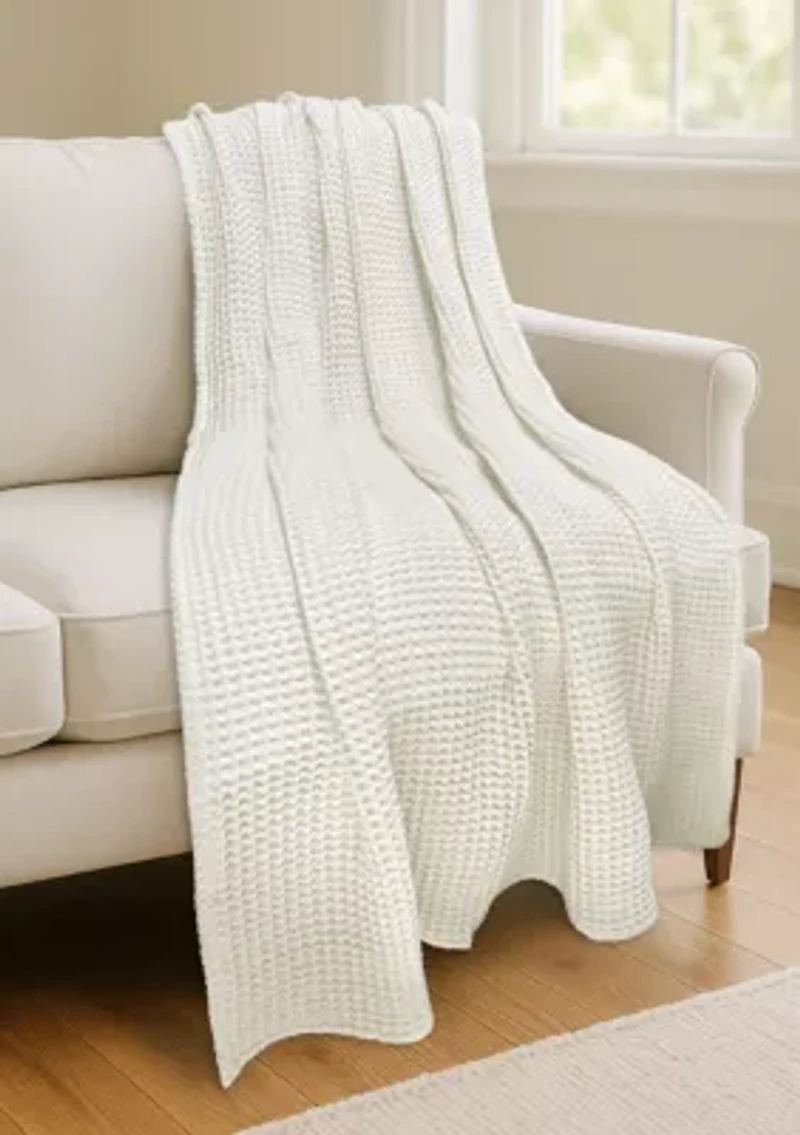 Waffle Blanket Throw