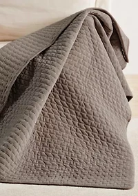 Velvet Stitch Quilted Throw