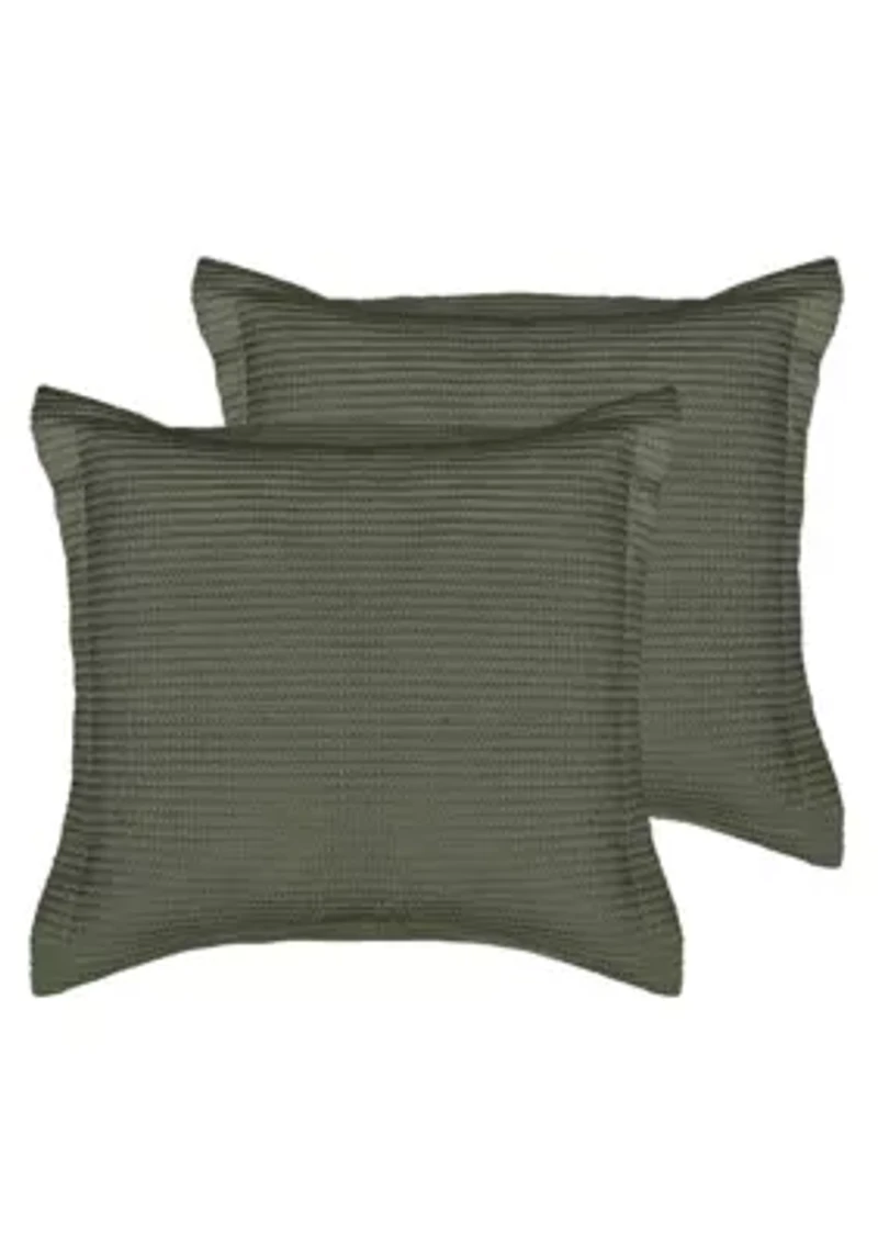 Cloud Waffle Euro Sham set of 2