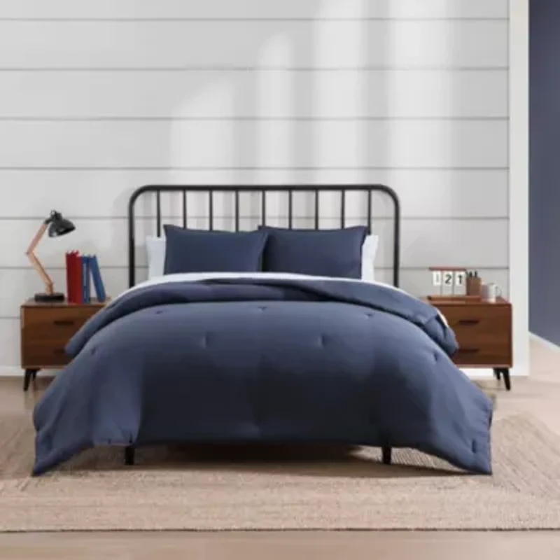 TH Solid Microfiber Comforter Set