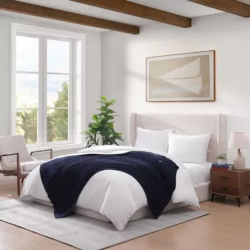 Hilfiger Cable Knit Cotton Throw