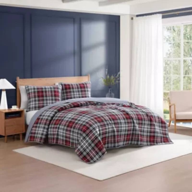 Collegiate Tartan Cotton Quilt Set