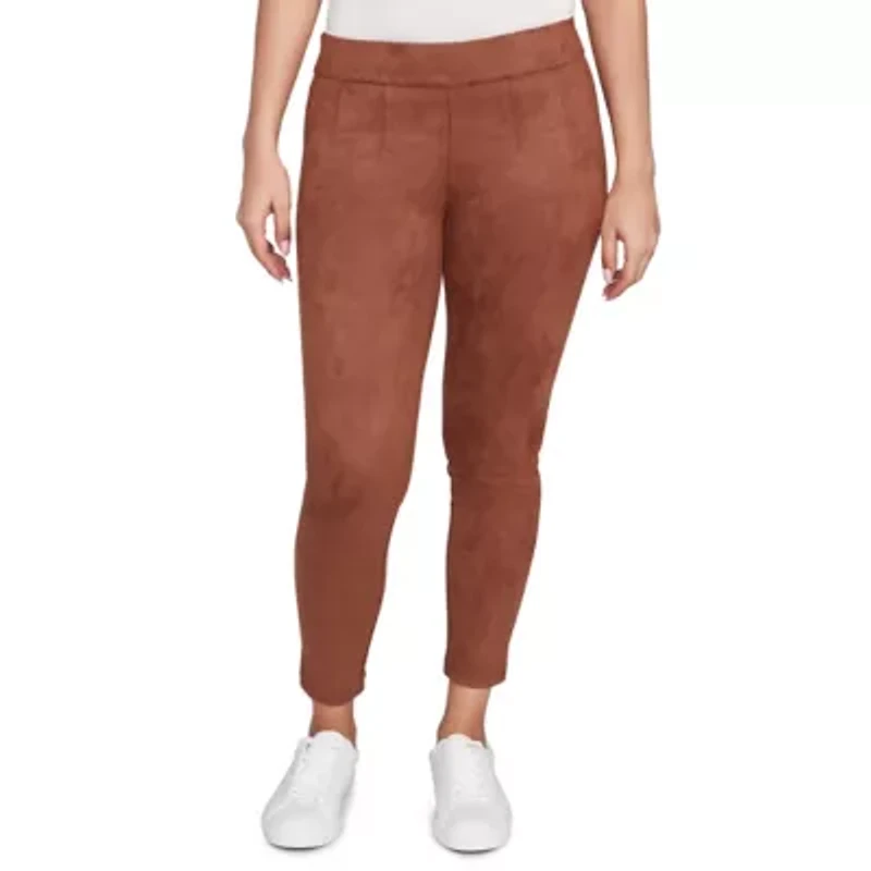 SOLID FAUX SUEDE PANT