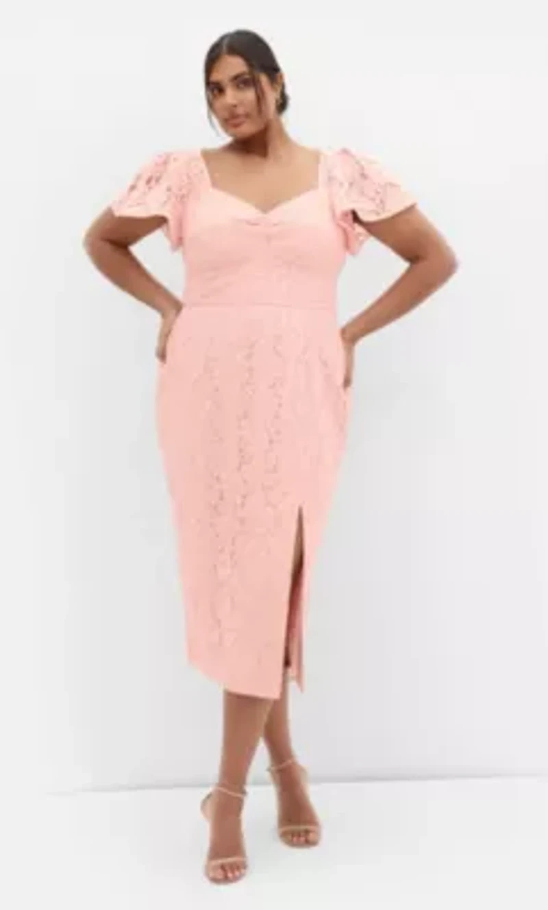 Maisie Lace Midi Dress