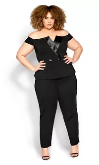 Sexy Tux Jumpsuit