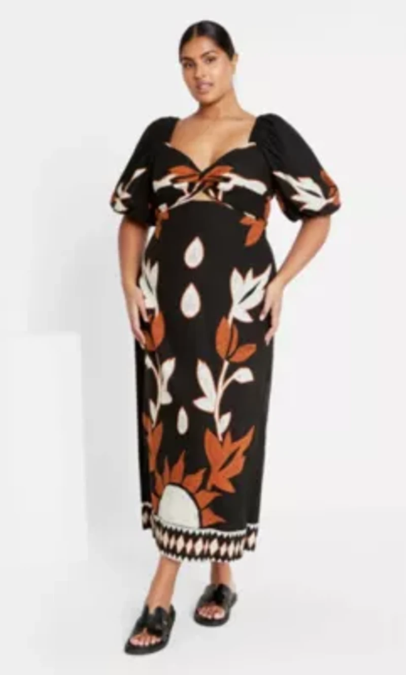 Nala Print Maxi Dress