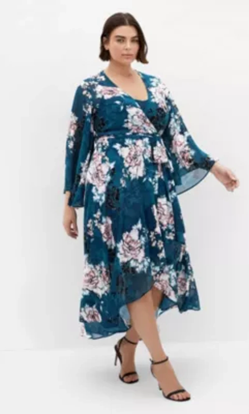 Jade Blossom Maxi Dress