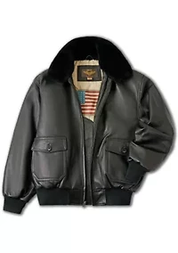 Men's G-1 Leather Flight Bomber Jacket