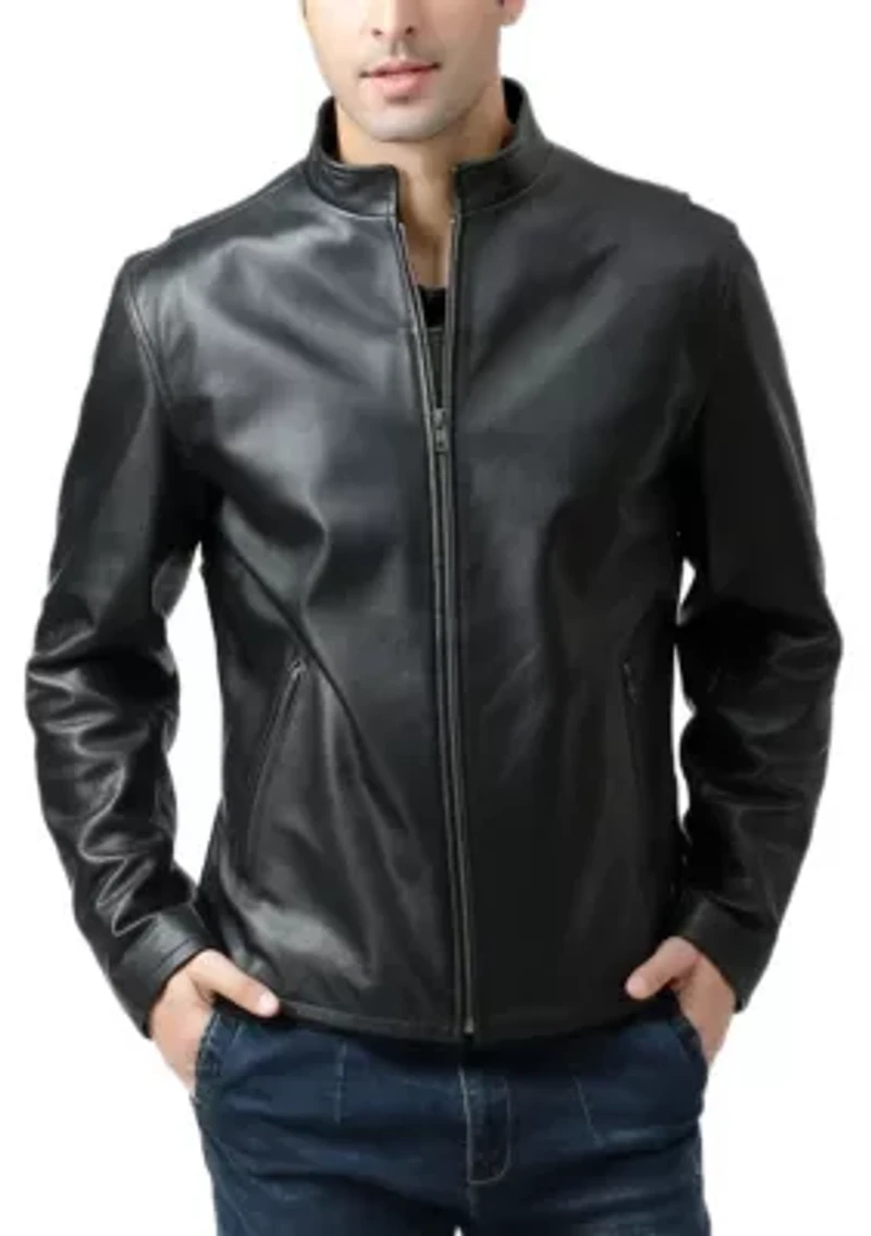 Men's Urban Motorcycle Leather Jacket