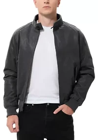 Men's WWII Distressed Leather Bomber Jacket