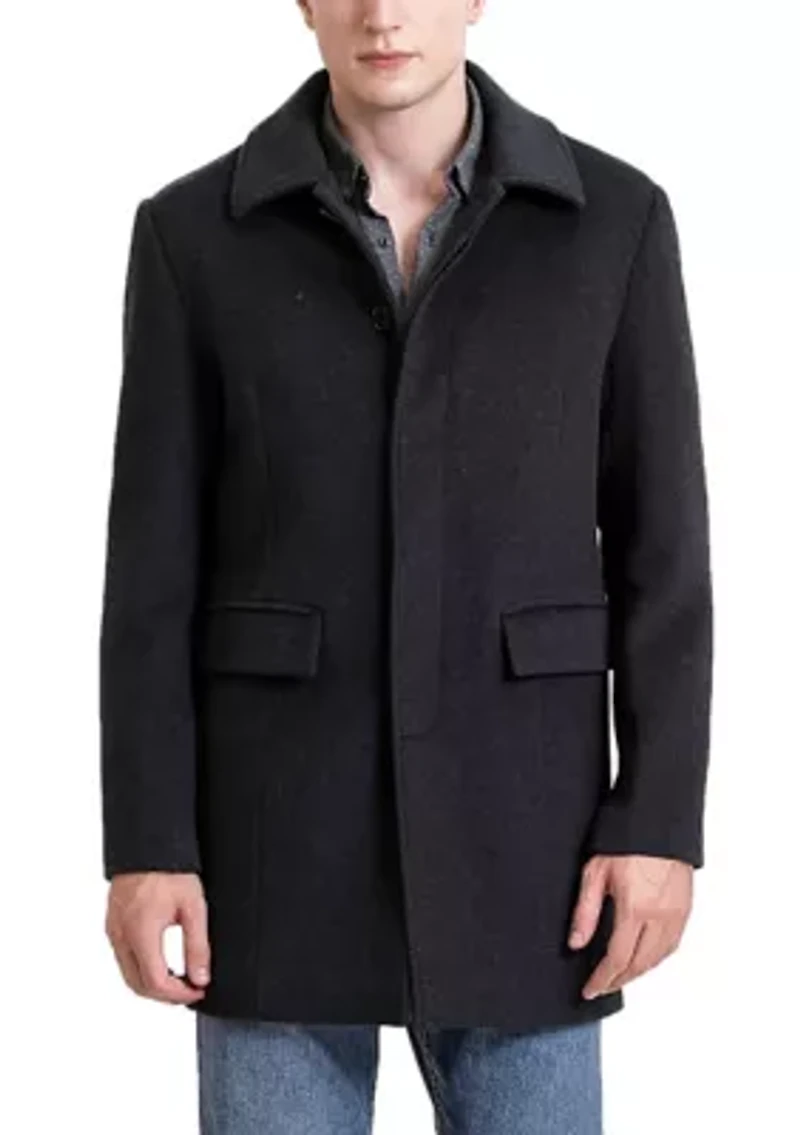 Men's Michael Wool Blend Single Breasted Walking Car Coat