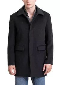 Men's Michael Wool Blend Single Breasted Walking Car Coat