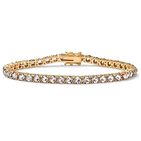 Birthstone Tennis Bracelet Gold-Plated