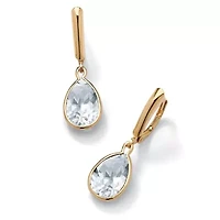 Birthstone Earrings 14k Gold-plated Sterling Silver