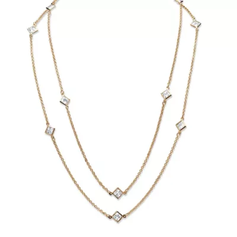 Birthstone Necklace Yellow Goldtone