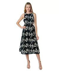 Rope Embroidery Maxi Dress