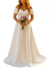 Women's Pleated Off Shoulder