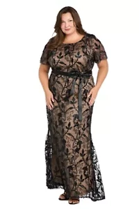 Long Dress w Contrast Lining