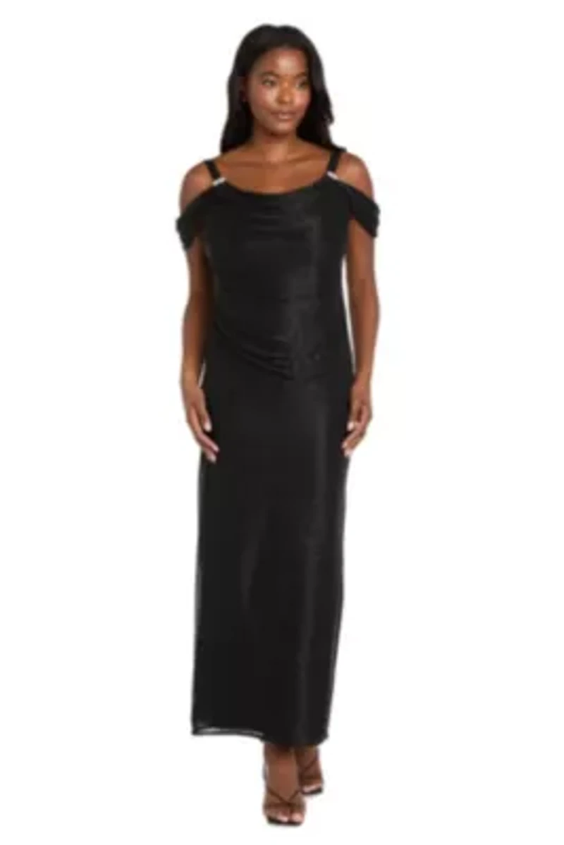 Off The Shoulder Metallic Dress