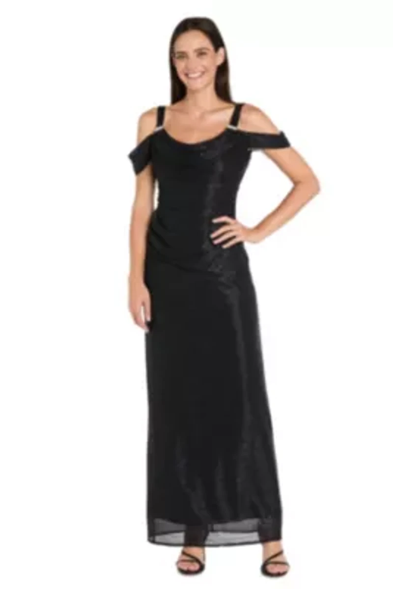 Off The Shoulder Metallic Dress