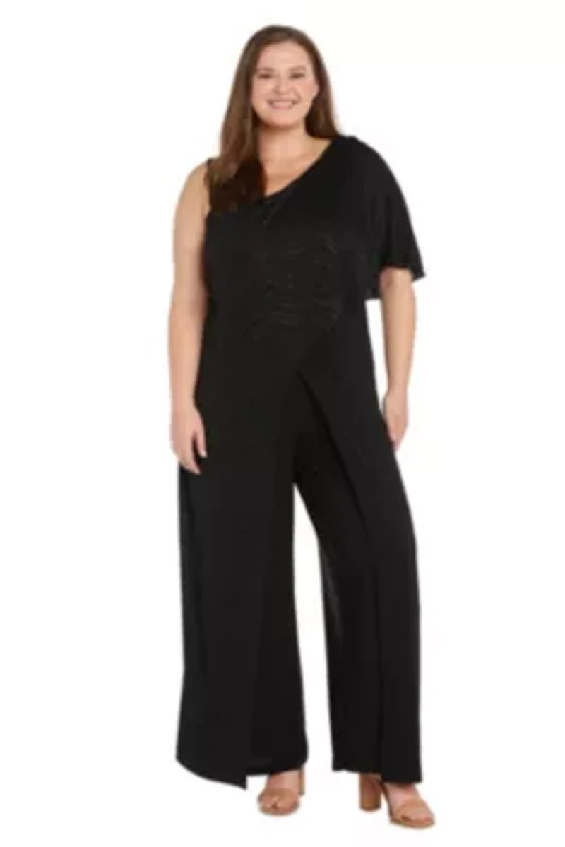 Assymetric Glitter Jumpsuit