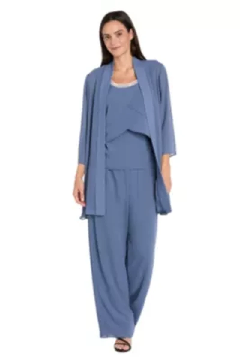 3pc Chiffon Souffle Pantsuit