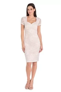 Missy 1Pc Short Stretch Lace Sheath