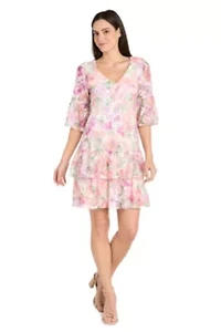 Missy 1Pc A- Line Tiered Hem Dress