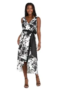 Printed Wrap Party Dress