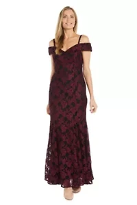 Long 2 Tone Lace Dress