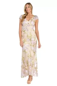 Long Threadwork Emb Dress