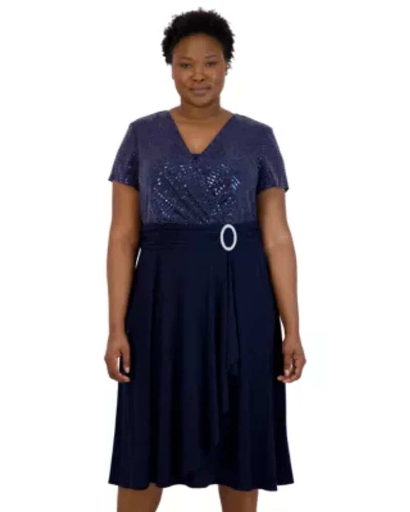 1Pc Cascade Wrap Dress With Modesty
