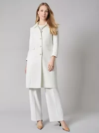 Tweed Topper With Flap Pockets