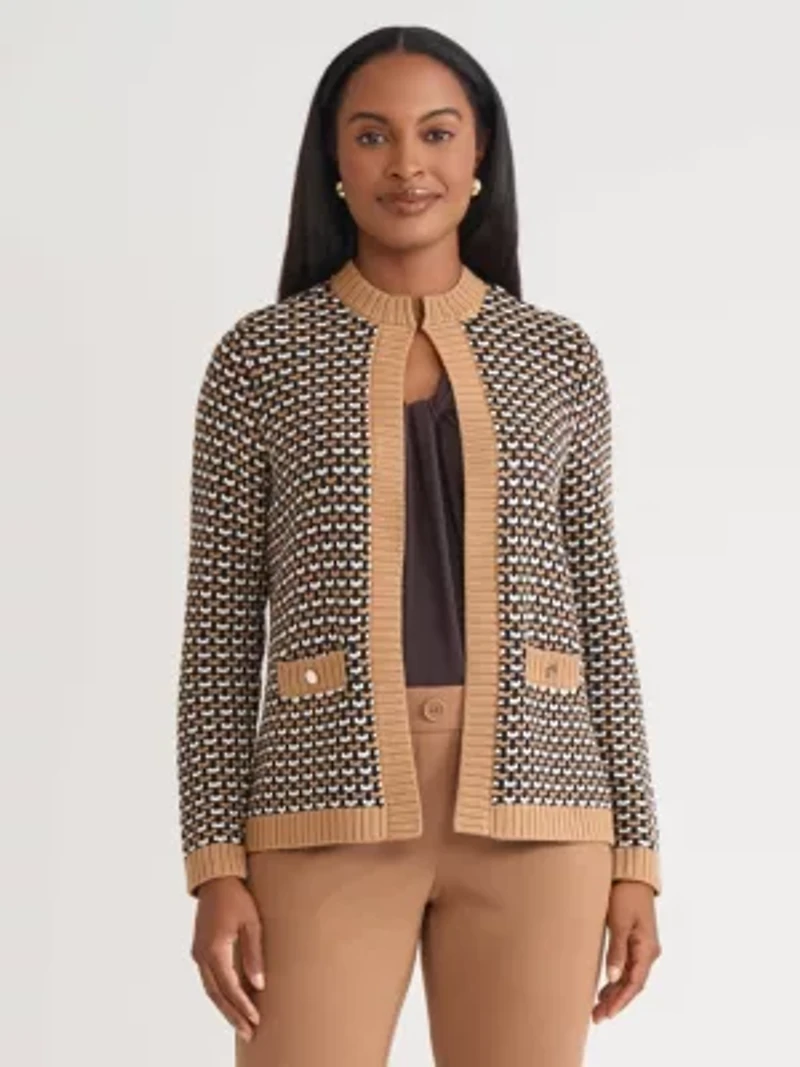 Women's Textured Stitch Cardigan