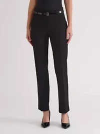 Women's Compression Pull on Bootleg Pant with Belt