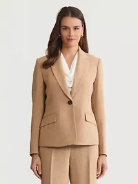 Women's Pebble Crepe One Button Jacket