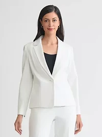 Compression One Button Notch Collar Jacket