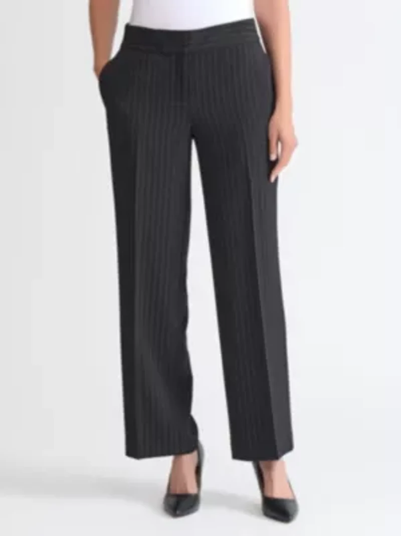 Women's Pinstripe Wide Leg Pant