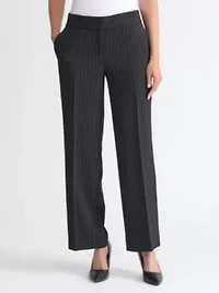 Women's Pinstripe Wide Leg Pant