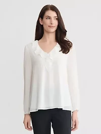 Ruffle Front Blouse
