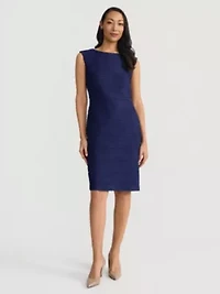 Petite Wave Knit Sheath Dress