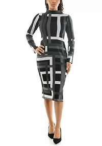 Mock neck Sweater Dress