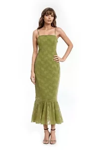 Tank Pencil Ruffle Hem